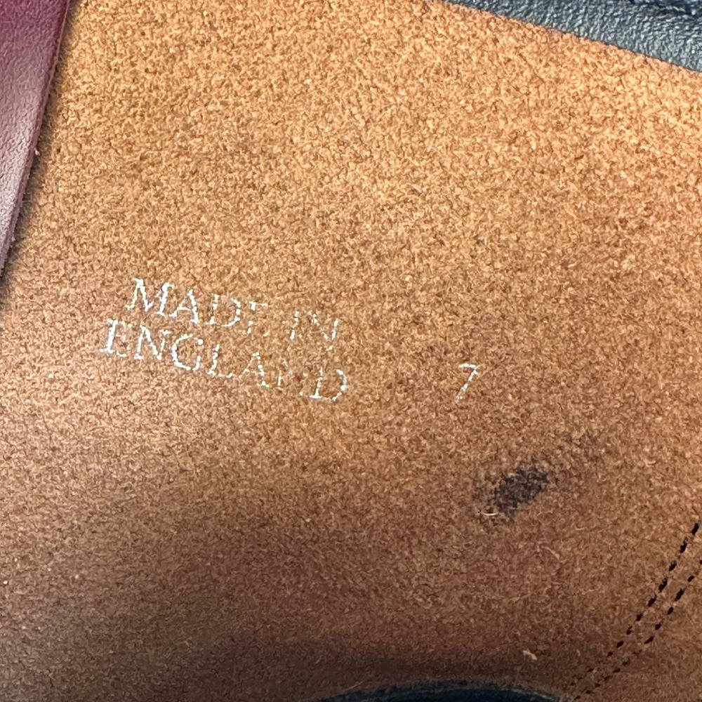 Solovair Burgundy Horween Chromexcel 8-Eye Derby Boot Made in England 8 US Men - Picture 8 of 11